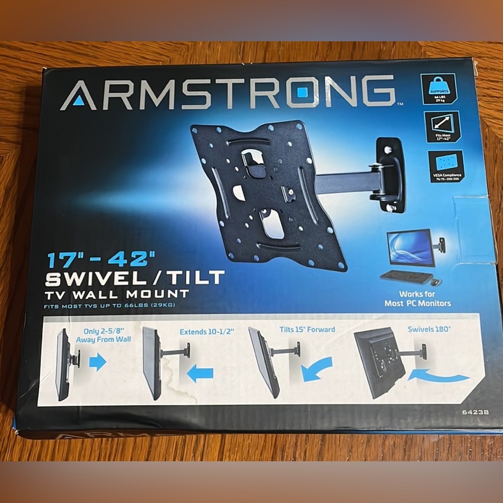 TV Wall Mount Armstrong 19”-42” New in box